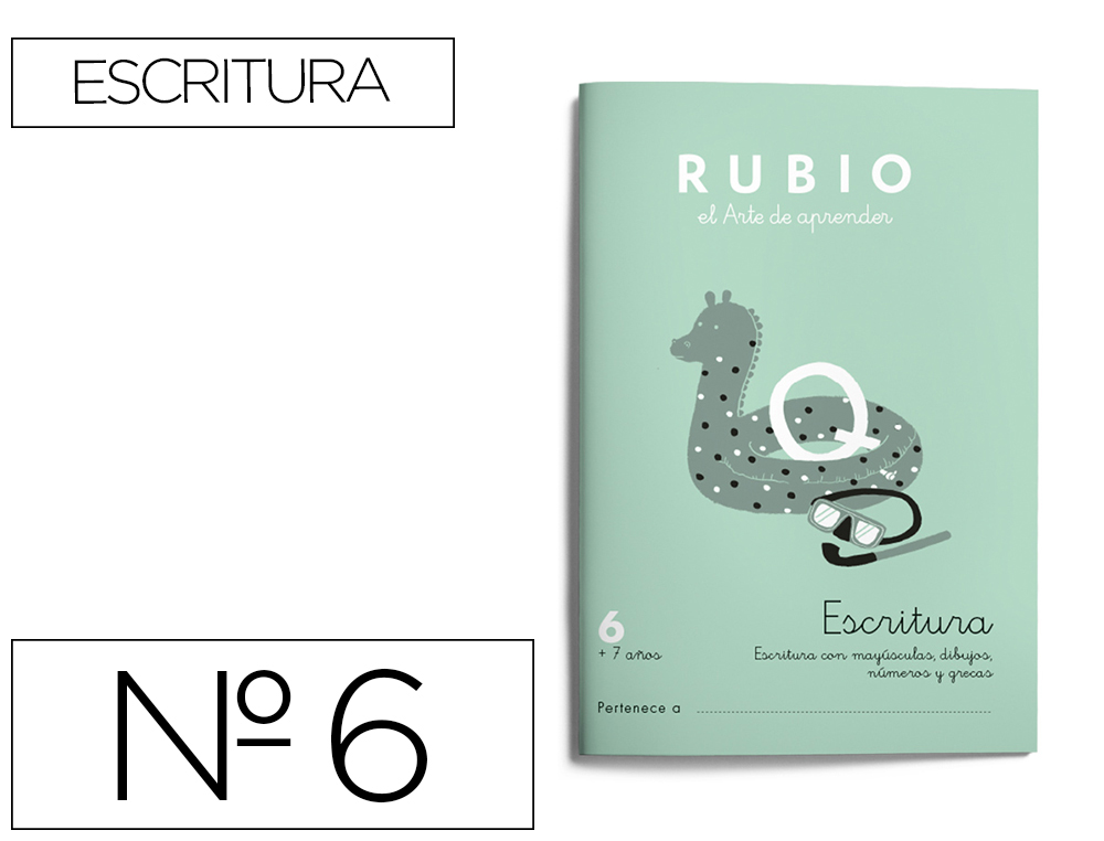 CUADERNO RUBIO CALIGRAFIA Nº 6