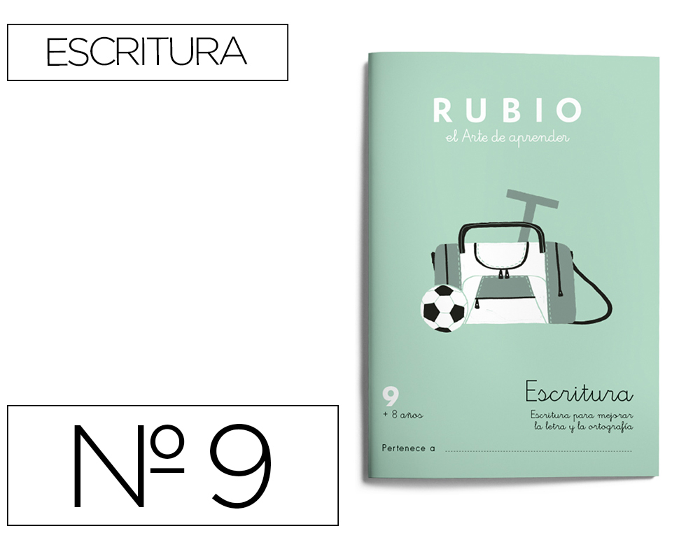 CUADERNO RUBIO CALIGRAFIA Nº 9