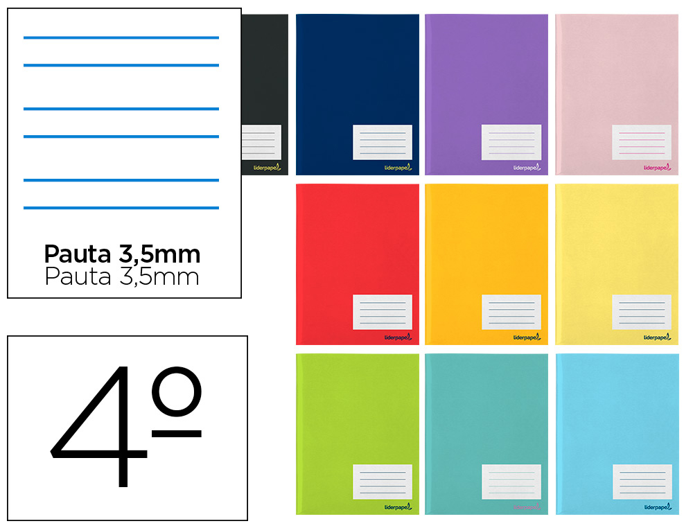 LIBRETA LIDERPAPEL SMART A5 16 HOJAS 60G/M2CUADRO PAUTA 4ª 3.5MM CON MARGEN