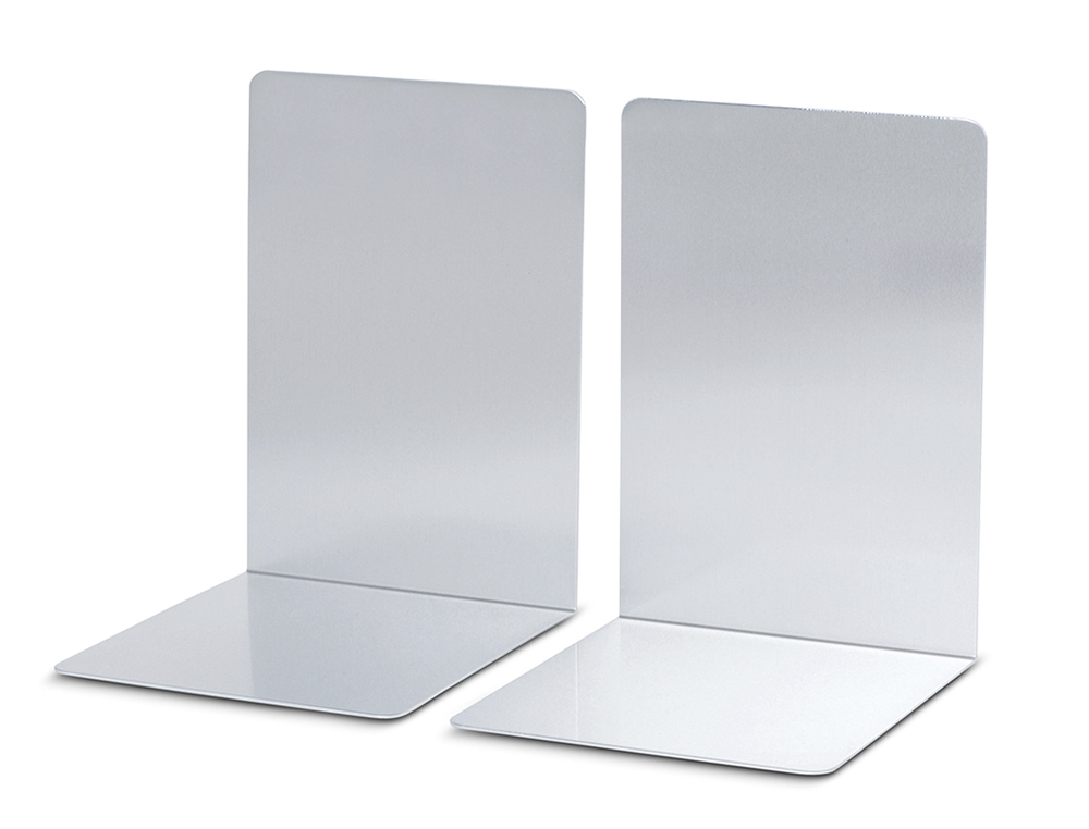 APOYALIBROS METALICO MAUL ALUMINIO 160X150X210 MM PACK DE 2 UNIDADES